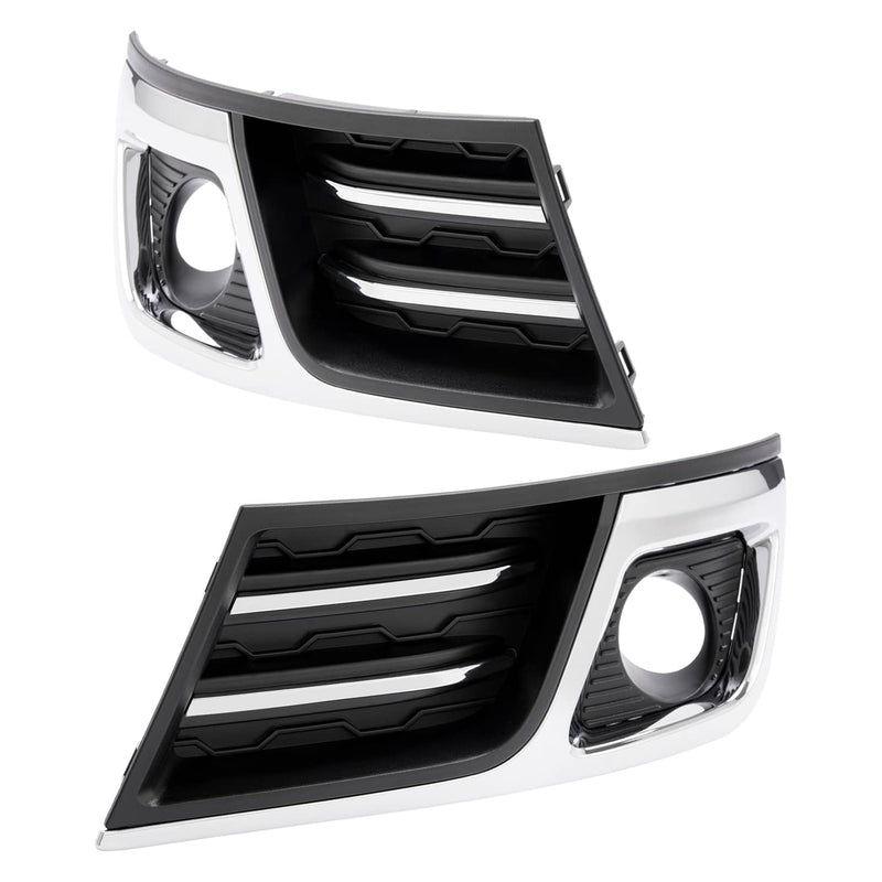 DURAFORCE GM1039150 Fog Light Bezel Trim Covers for Chevrolet Traverse 2013-2017 Pair