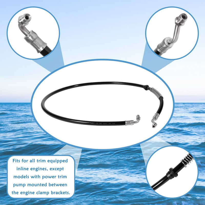 18-2111 Power Trim Hose for Mercury Mariner Outboards Motor 32-88006 32-45959