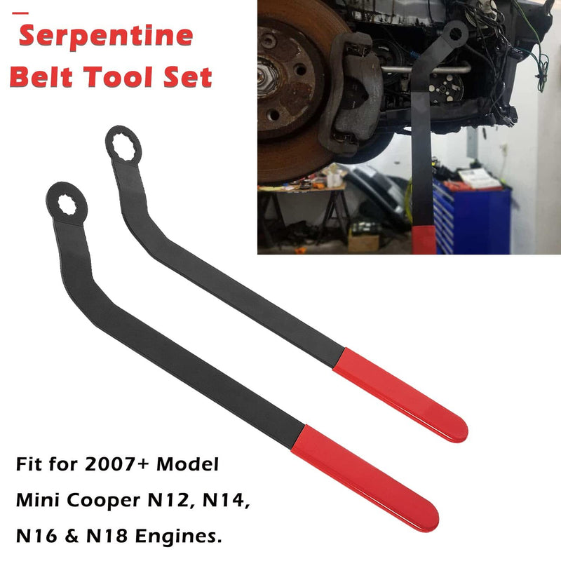 1016 Serpentine Belt Wrench Tool Set for Mini Cooper 2007 Up N12 N14 N16 N18