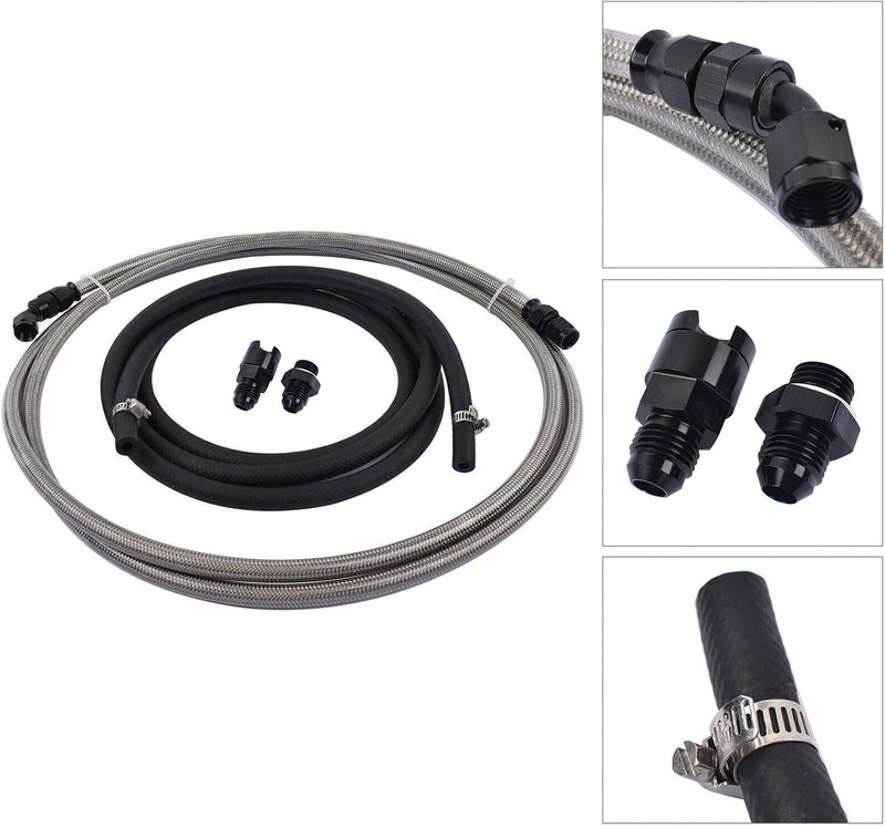 Fuel Feed Line & Rubber Return for 96-00 Honda Civic Sedan Coupe Hatchback 1.6L