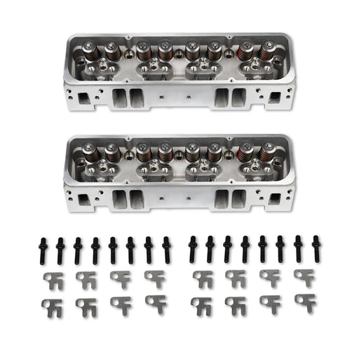 DURAFORCE 2x Complete Aluminum Cylinder Heads for SBC Chevy 350 190cc 64cc 2.02/1.60 Angle