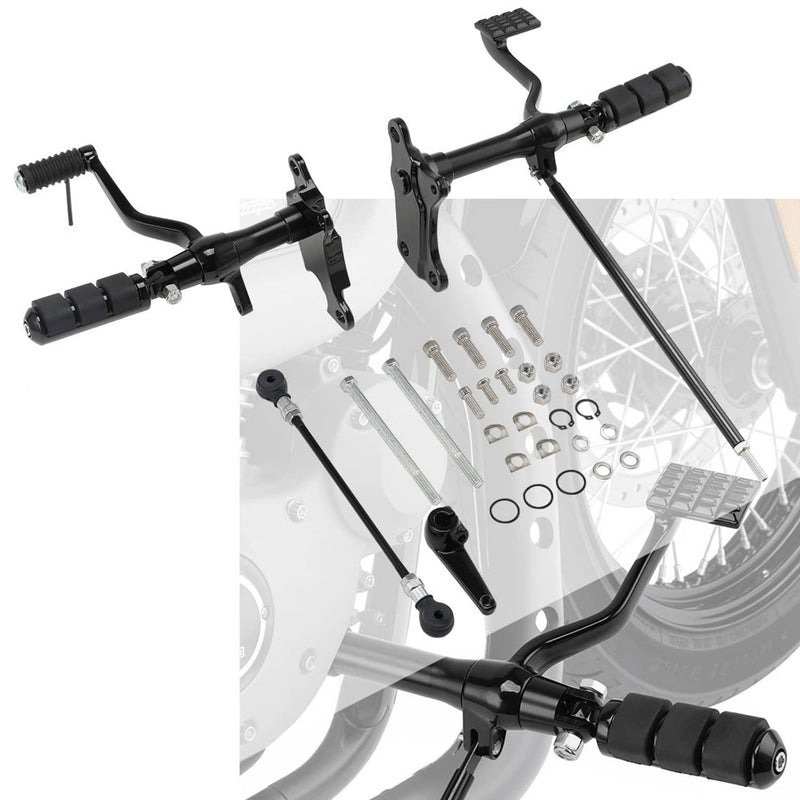 Black Forward Controls Foot Pegs for Harley Sportster 883 1200 1991-2003