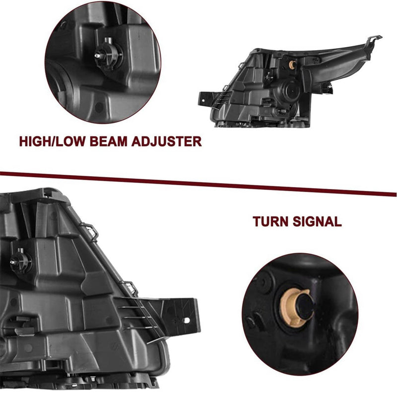 Passenger Side For 2011-2015 Ford Explorer Halogen Headlamp Assembly