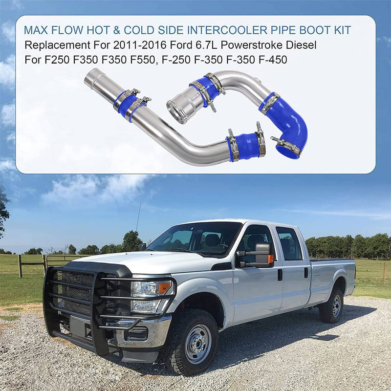 Hot Cold Side Intercooler Pipe Upgrade for 11-16 Ford 6.7L Powerstroke Diesel