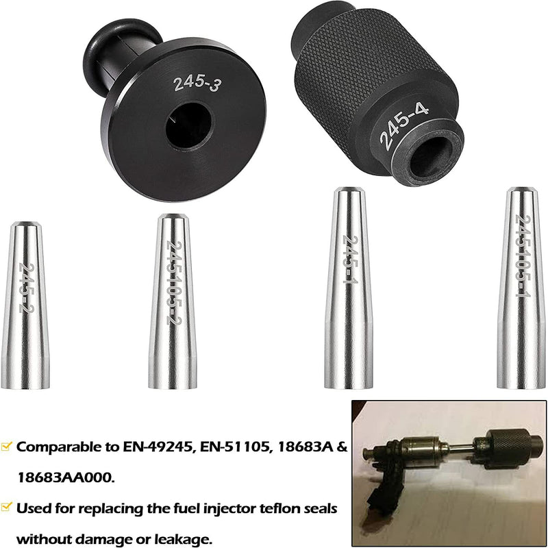 6706 Injector Rail Assembly Remover Tool Fits for GM245 Fuel Seals for GM