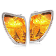 DURAFORCE Front Corner Lights Clear With Bulbs for Toyota Land Cruiser 1998-2004 Pair