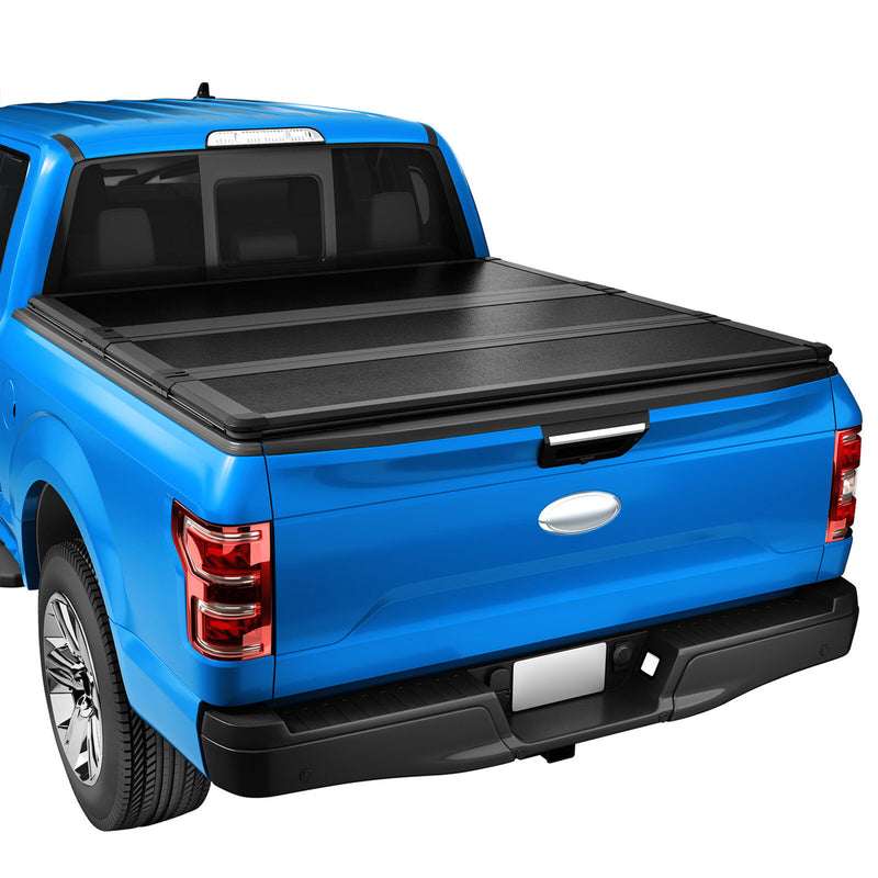 FRP Tri-Fold Hard Tonneau Cover for Ford F-150 2004-2014 6.5 6.6ft Bed