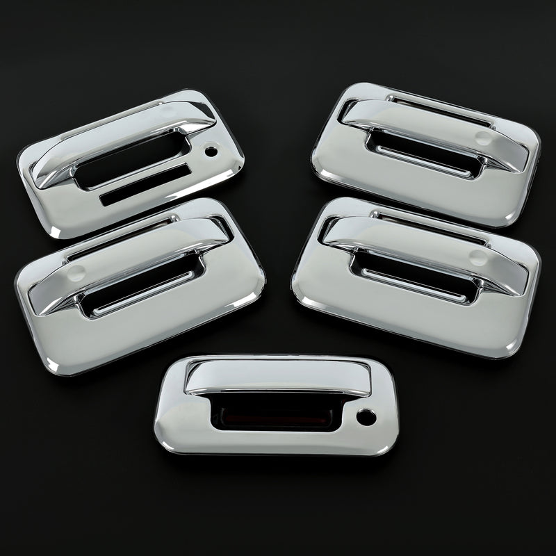 Chrome Door Handle Tailgate Covers With Keypad for Ford F150 2004-2014 4 Door