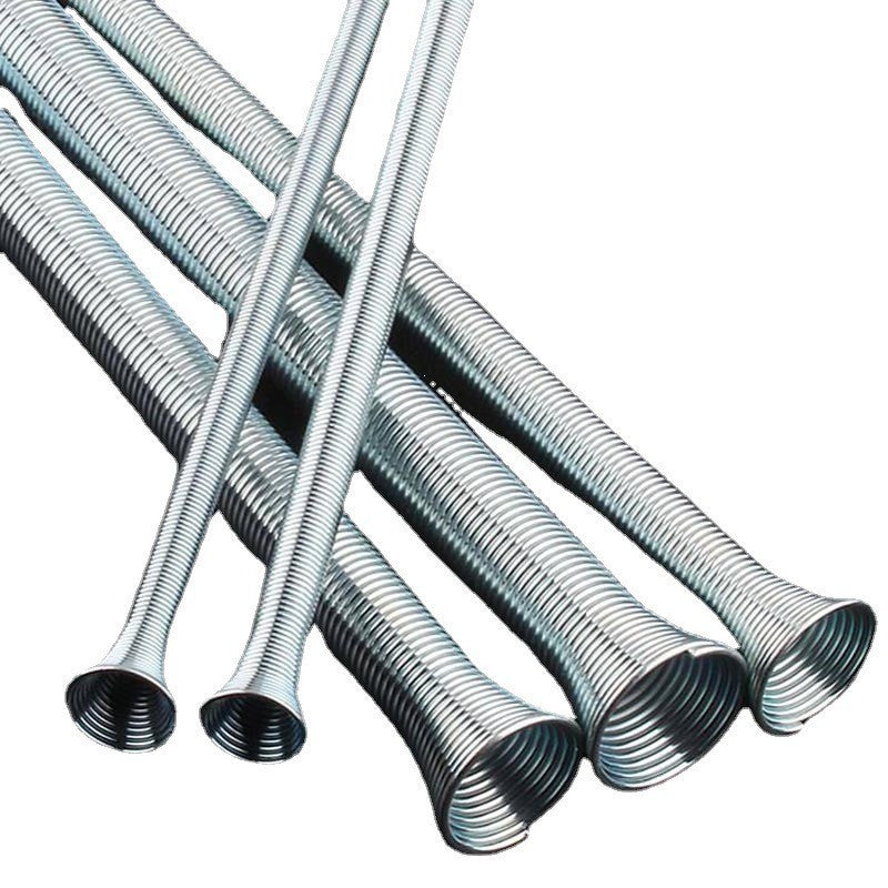 5pcs 21cm Spring Bending Tube Pipe Bender 1/4 5/16 3/8 1/2 5/8 Silver Set