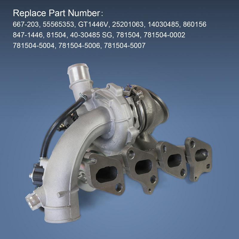55565353 Turbocharger for Chevrolet Cruze Sonic Trax Buick Encore 1.4L