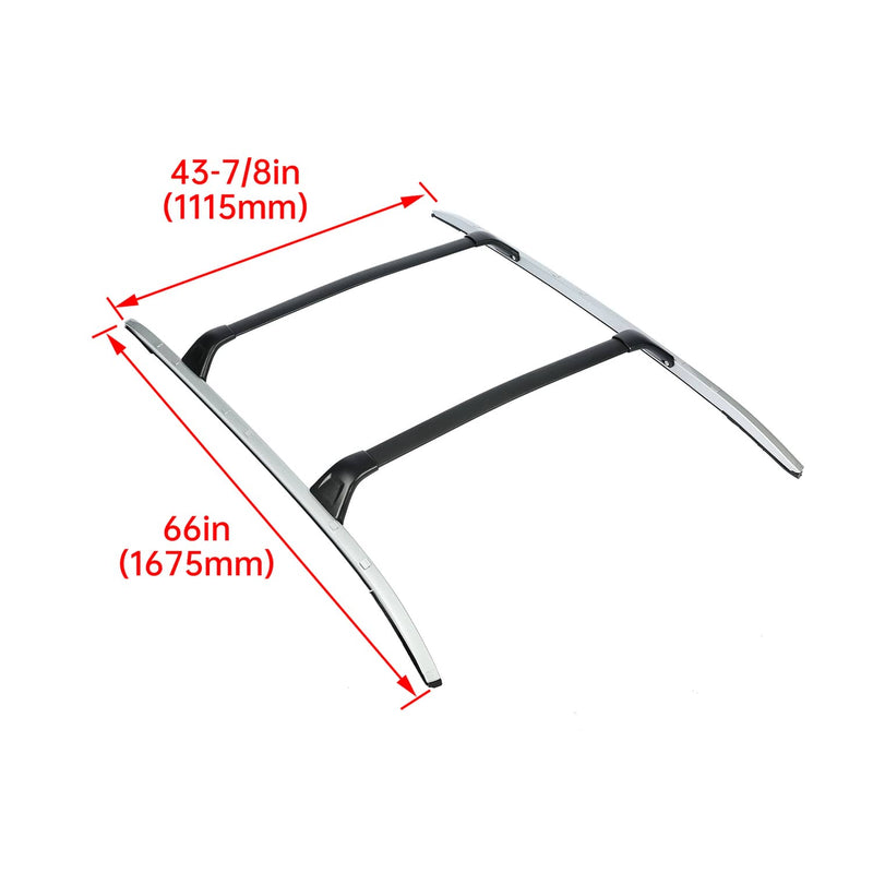 DURAFORCE Roof Rack Rail Cross Bar Luggage Carrier Top Cargo for Mazda CX5 CX-5 2017-2024