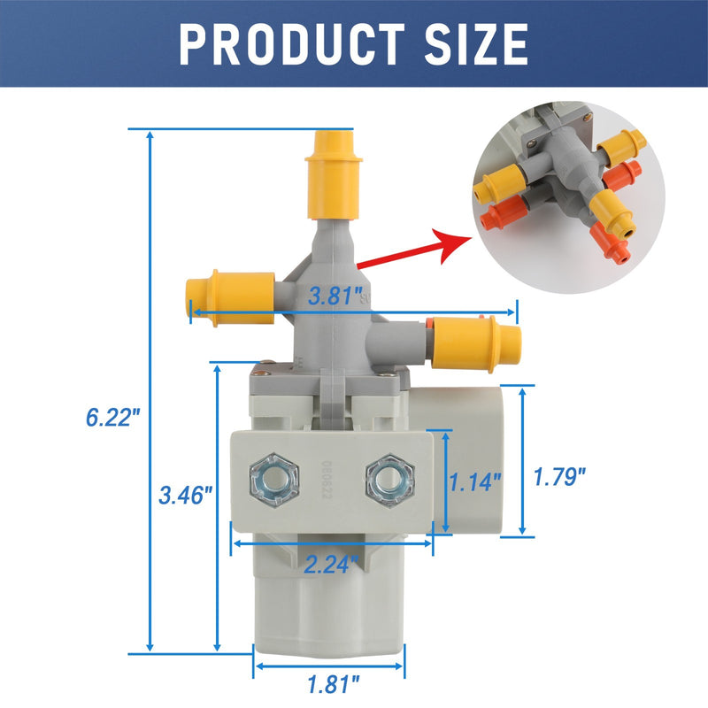 6C3Z9189A Fuel Tank Selector Valve Assembly 6 Ports for Ford Super Duty Diesel
