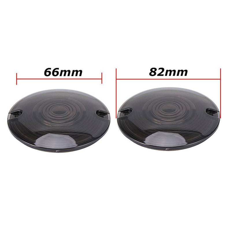 4PCS Smoked Turn Signal Light Lens Cover for Harley Electra Glide FLHTC 1986-200