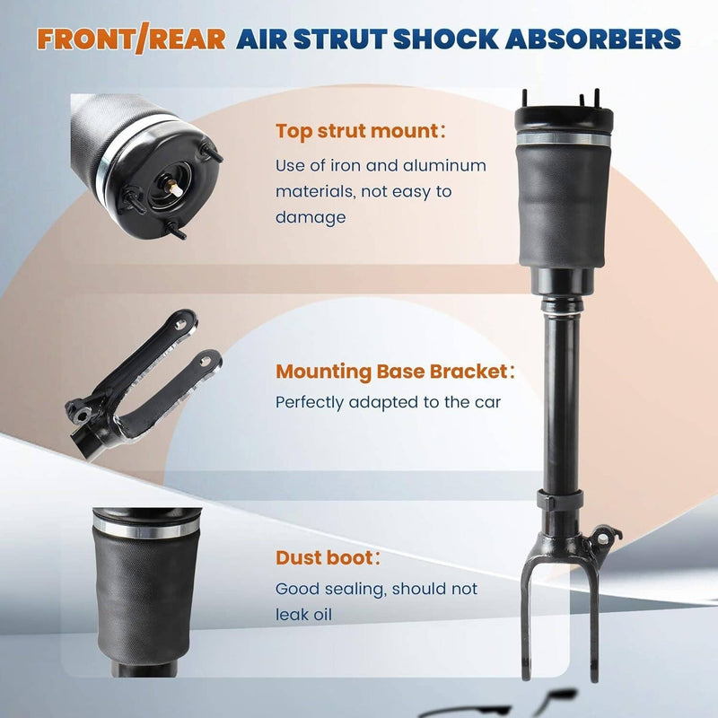 Front Air Suspension Strut for Mercedes-Benz X164 GL450 GL550 W164 ML320 2Pcs