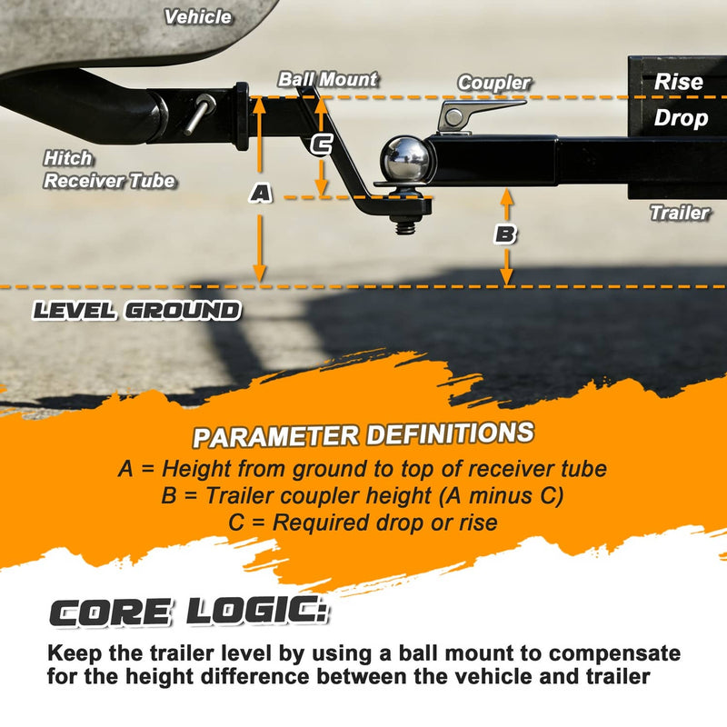 DURAFORCE Class 3 Rear Bumper Trailer Hitch 2" Tow Receiver for Ford Ranger 2019-2023