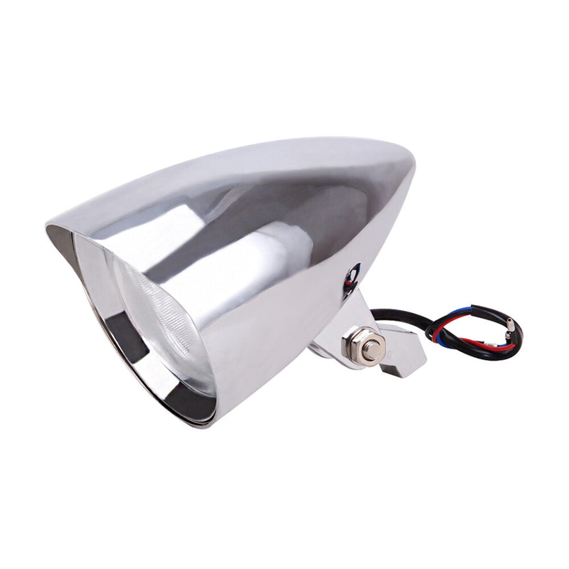 4.5" Bullet Tri-Bar Motorcycle Headlight for Harley Chopper Bobber Dyna Softail