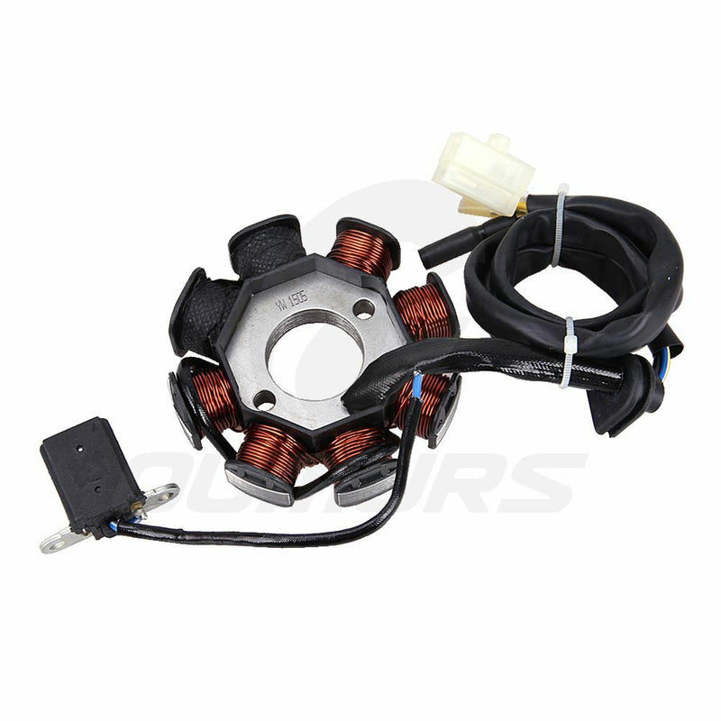 Magneto Stator 8 Pole Coil for GY6 50cc 110cc 125cc 150cc Moped Scooter ATV