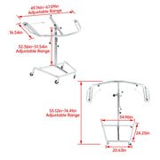 DURAFORCE Bumper Paint Holder Stand Auto Body Panel Repair Rack for Painting Garage Tool