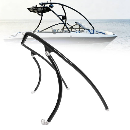 DURAFORCE Wakeboard Tower for Most Boat 62"-103" Wide Aluminum Black