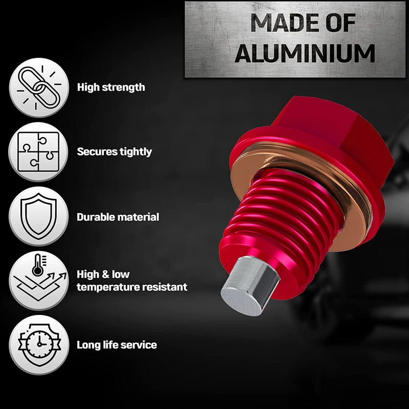 M14x1.5mm Magnetic Oil Drain Plug Screw Nut Bolt for Car Engine Sumps Universal