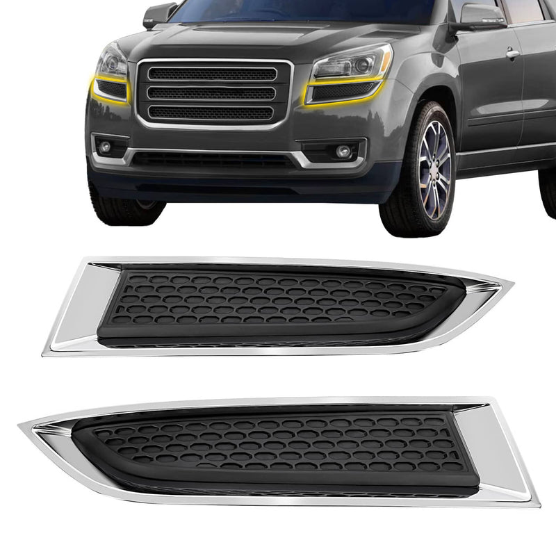 DURAFORCE 20982400 20982401 Headlight Cover Trim Molding Set for GMC Acadia 2013-2017