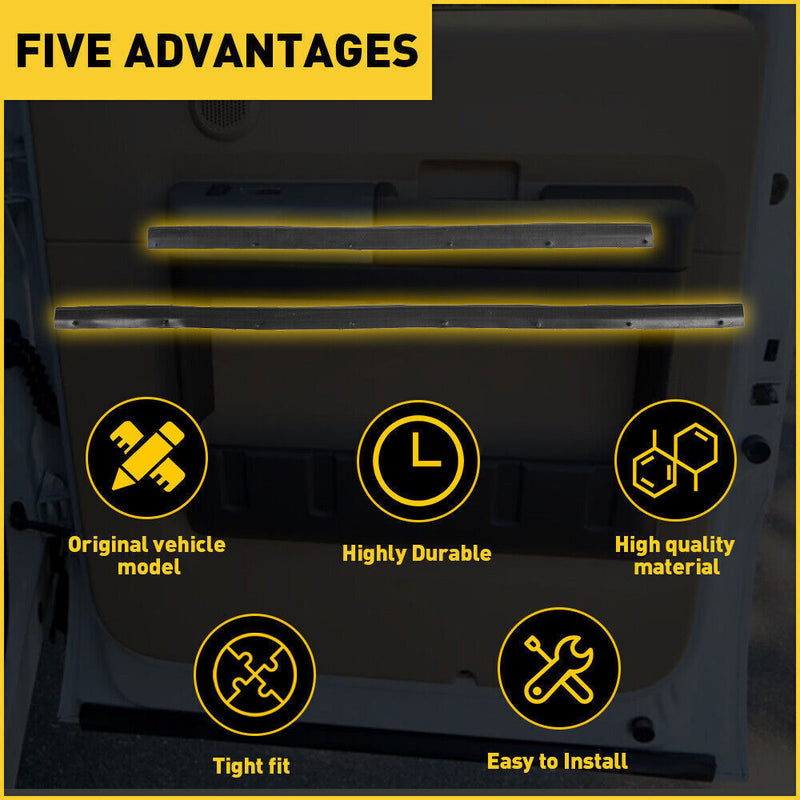 Front Rear Lower Door Weather Strip Seal for Ford F250 F350 Crew Cab 1999-2016