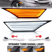 DURAFORCE Sequential Dynamic Turn Signal LED Marker Light Assembly for Honda Civic 16-21