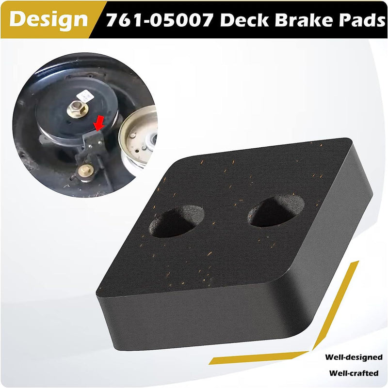761-05007 Deck Brake Pad for Cub Cadet XT1-LT42 XT1-LT42 C XT1-LT46 XT2-LX42