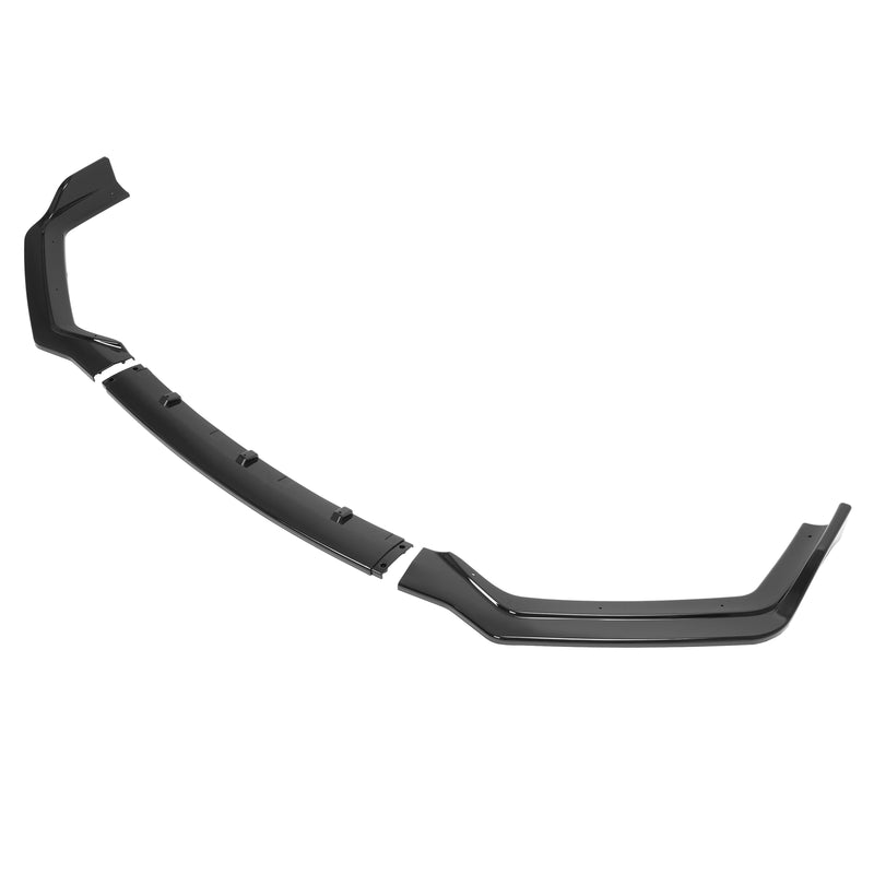 Gloss Black PP Front Bumper Lip Chin Splitter for Infiniti Q50 Sport 18-24 3PC