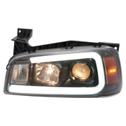 DURAFORCE DOT LED Tube Projector Headlights for Dodge Charger 2006-2010 Black
