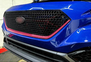 DURAFORCE For 2022-2023 Subaru WRX Sport 22 Front Bumper Grille Grill Black with Red Trim