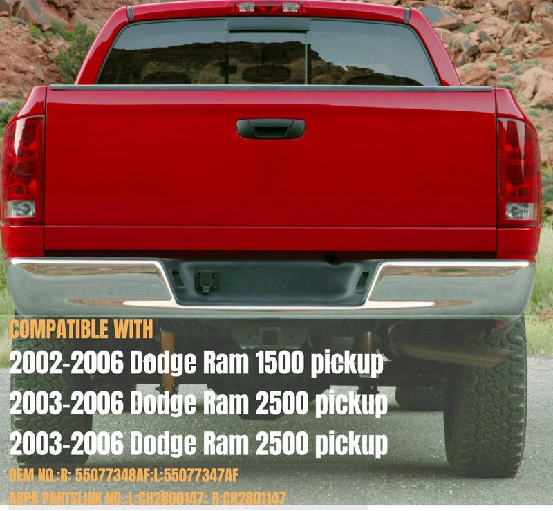 Tail Lights with Circuit Board for Dodge Ram 1500 2500 3500 Pickup 02-06 2PCS
