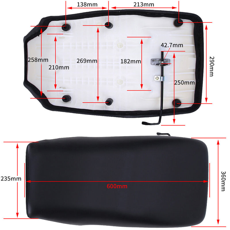 77100-HM7-A00ZA Complete Seat Black for Honda Foreman 400 TRX400FW 1995-2004