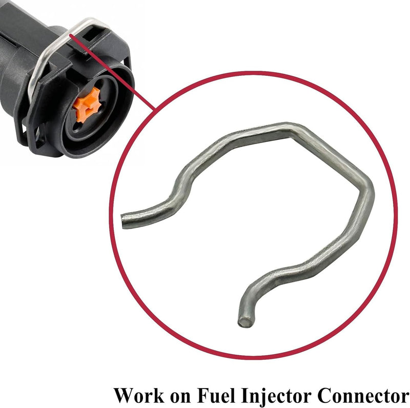 8X Fuel Injector Connector Clip for 2003-2010 Ford 6.0L Powerstroke Diesel F250