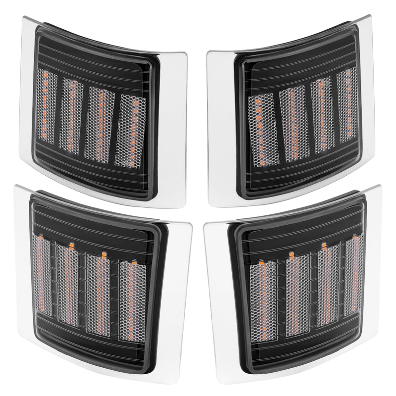 Sequential Corner Side Marker Lights for Chevy C/K 1500 2500 3500 94-98 Set
