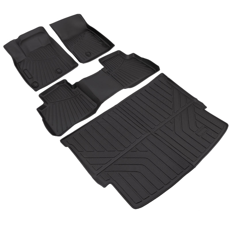 Floor Mats Trunk Cargo Liner for Nissan Rogue 2021-2026 TPE All Weather Set