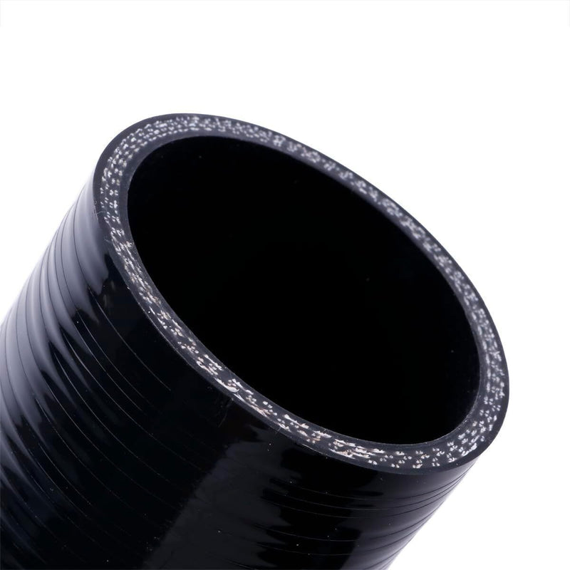 Black Silicone Hose Elbow Coupler Joiner Pipe 2.5 to 2.5 90 Degree Leg 102mm
