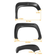 DURAFORCE Extension Style Fender Flares for Chevy Colorado GMC Canyon 2004-2012 Textured