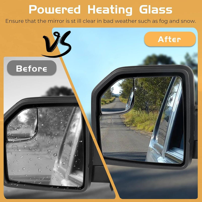 6Pin Tow Mirror Passenger Left Side Heated for 2015-2020 Ford F150 Truck
