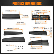 DURAFORCE Tailgate Molding Spoiler for Dodge Ram 1500 2009-2018 2500 3500 2010-2018