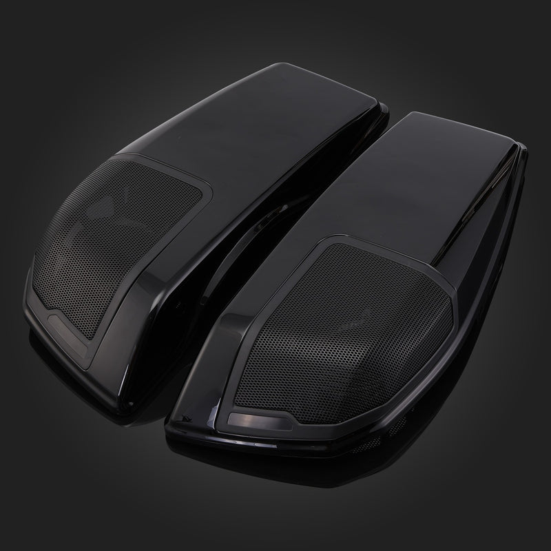 Vivid Black Saddlebag Speaker Lids for Harley Road Glide 2024-up