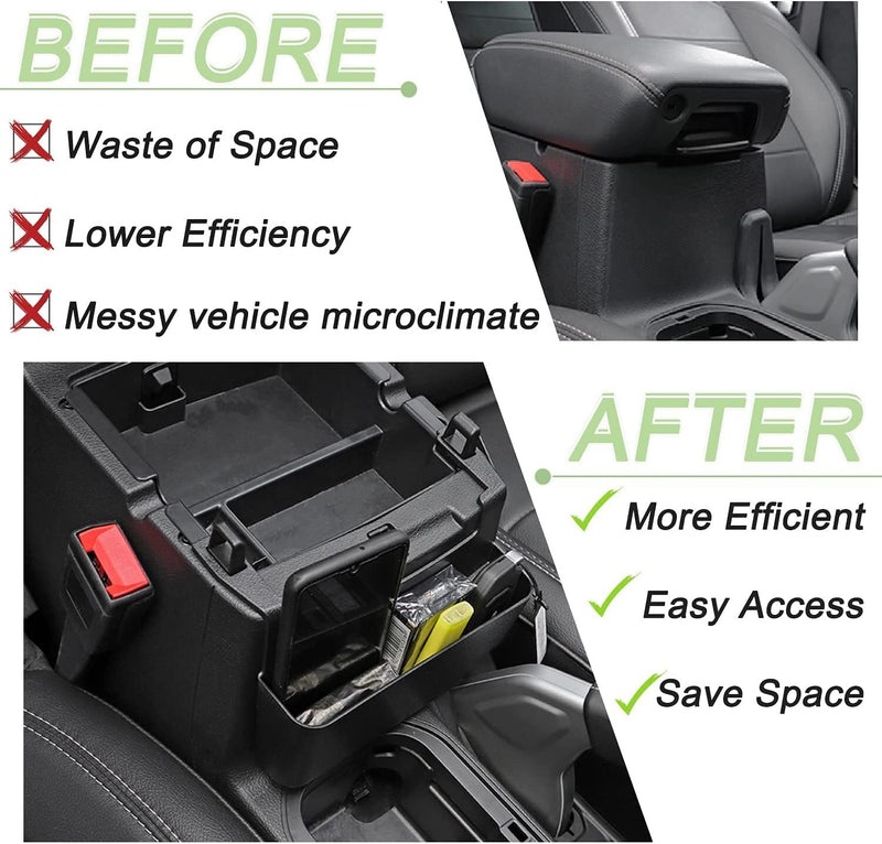 Center Console Armrest Storage Box for Jeep 2018-2021 Wrangler JL Gladiator JT