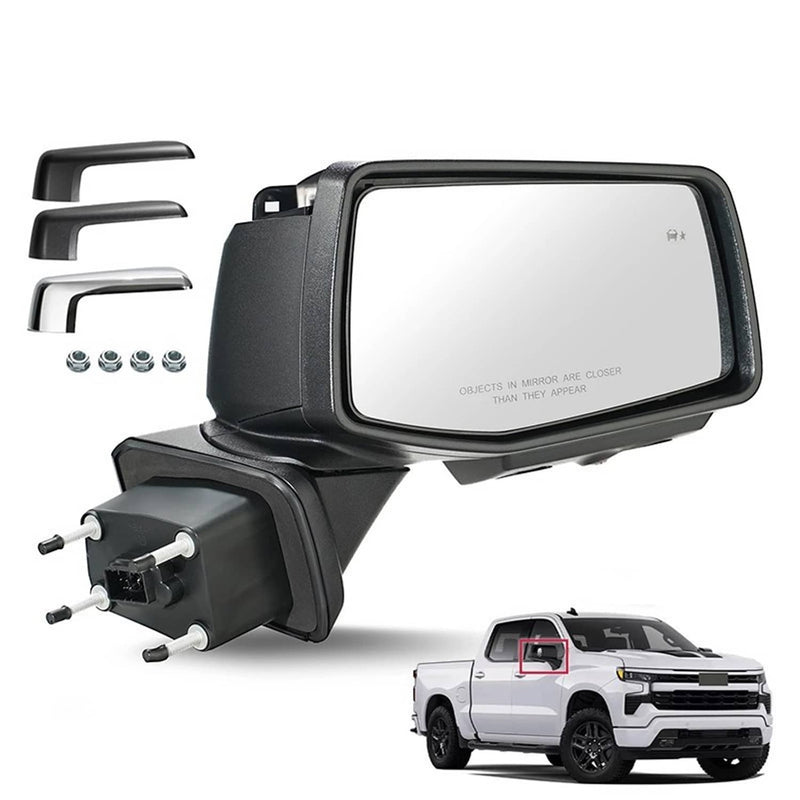 Passenger Side Mirror with Camera BSD Heated 16Pin for Chevy Silverado 1500