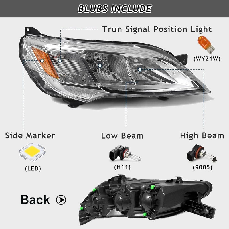 Right Passenger Side Headlight Halogen for Dodge Ram Promaster 2023-2026