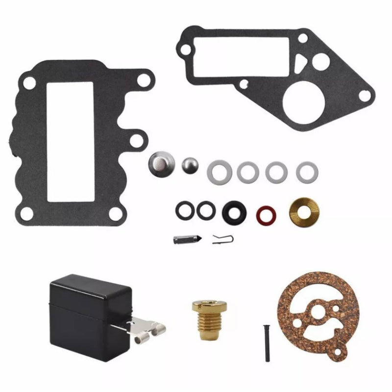 DURAFORCE 382048 Carburetor Repair Rebuild Kit for Johnson Evinrude 9.5 HP 1964-1973