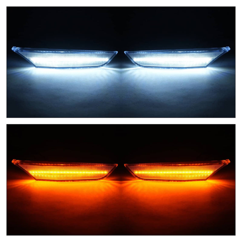 DURAFORCE LED Side Marker Lights Left Right Smoke for Infiniti G35 Sedan 2001-2006 2PCS