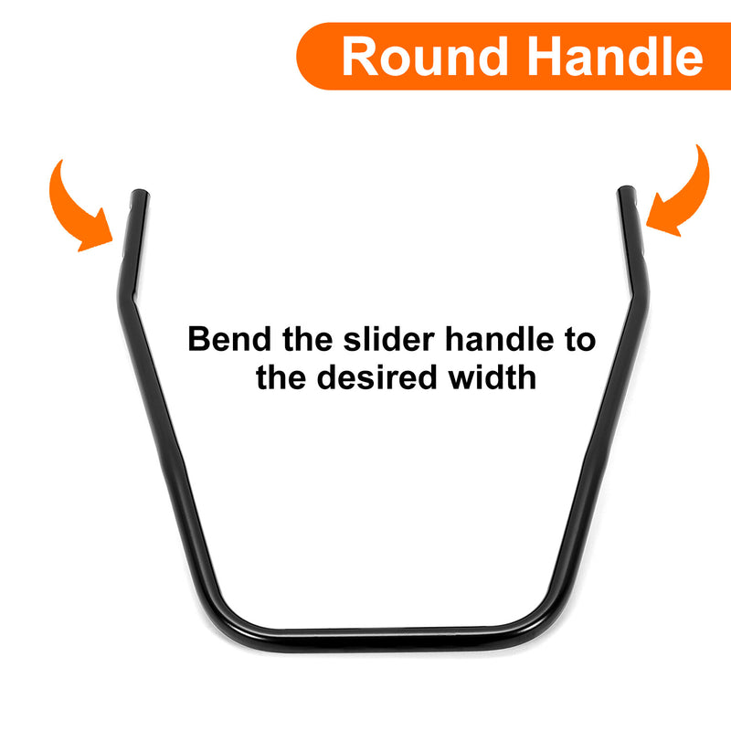Black Front Seat Slider Dual Lock Seat Base Mounting Track Assembly Universal