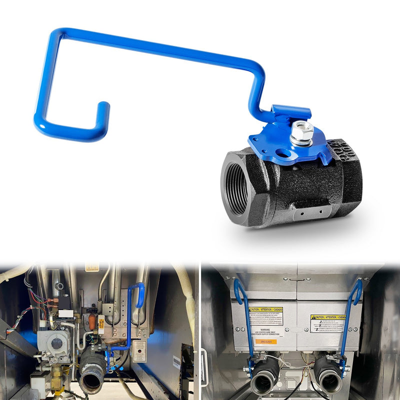 60131007 Ball Valve 1-1/4" Right Hand for Pitco Magikitchen Fryers SG14