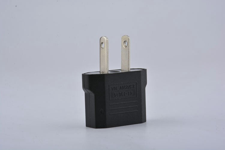 12 Pack EU Europe to US USA Power Jack Wall Plug Converter Travel Adapter