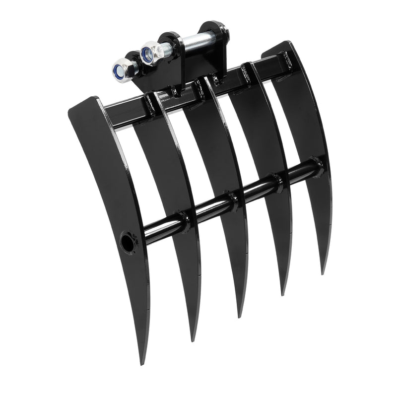 Mini Excavator Attachment Rake 5 Tools for Mini Excavator Heavy Duty Thick